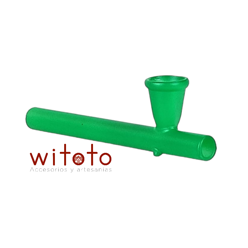 PIPA DE VIDRIO BLOW VERDE MATE